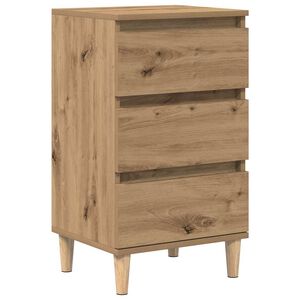 vidaXL Cabinet de chevet Ch&ecirc;ne artisanal 40 x 35 x 70 cm