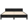vidaXL Cadre de lit sans matelas noir 140x200 cm velours
