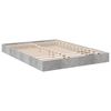 vidaXL Cadre de lit sans matelas gris b&eacute;ton 120x200 cm