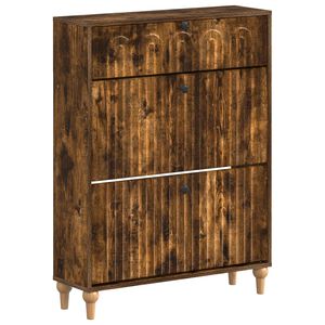 vidaXL Cabinet &agrave; chaussures ALKMAAR 78 x 24 x 103 cm Bois d'ing&eacute;nierie