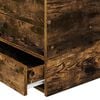 vidaXL Lit d'appoint Ch&ecirc;ne fum&eacute; et noir 100 x 200 cm Bois d'ing&eacute;nierie