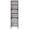 vidaXL Biblioth&egrave;que sonoma gris 78,5x33x117,5 cm bois d'ing&eacute;nierie