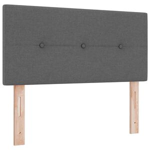 vidaXL T&ecirc;te de lit LED avec t&ecirc;te de lit Gris fonc&eacute; 80 cm Polyester