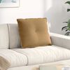 vidaXL Coussin de Dos Marron 60 x 50 cm Tissu en velours c&ocirc;tel&eacute;