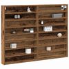vidaXL Vitrine Bois ancien 100 x 8,5 x 75 cm Bois d'ing&eacute;nierie
