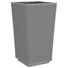 vidaXL Jardini&egrave;res 4 pcs gris clair 32,5x32,5x57 cm polypropyl&egrave;ne