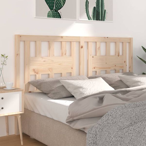 vidaXL T&ecirc;te de lit 126x4x100 cm Bois massif de pin