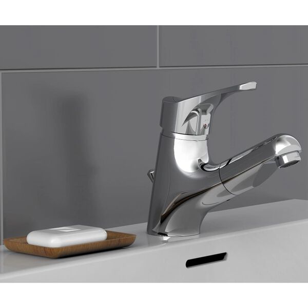 SCH&Uuml;TTE Mitigeur de lavabo avec spray r&eacute;tractable ATTICA chrome