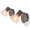 vidaXL Lampe murale avec 2 ampoules LED &agrave; incandescence 2 pcs 8 W