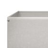vidaXL Lit sur&eacute;lev&eacute; de jardin 100x100x25 cm acier inoxydable