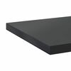 vidaXL &Eacute;tag&egrave;res murales 2 pcs 100x30x3 cm noir acier inoxydable
