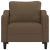vidaXL Fauteuil Marron 60 cm Tissu