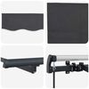 vidaXL Auvent R&eacute;tractable Anthracite 350 x 200 cm tissu