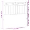 vidaXL T&ecirc;te de lit de remplacement m&eacute;tal noir 100 cm