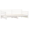 vidaXL Lit de jour et lit gigogne sans matelas 90x190 cm bois massif