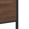 vidaXL Cadre de lit en m&eacute;tal sans matelas ch&ecirc;ne marron 80x200 cm