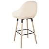 vidaXL Tabouret de bar Cr&egrave;me Tissu