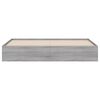 vidaXL Cadre de lit avec tiroirs sans matelas sonoma gris 180x200 cm