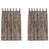 vidaXL Rideaux en velours 2 pc Cappuccino 175 x 140 cm Velours