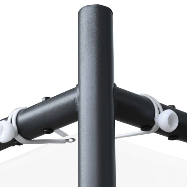 vidaXL Belvédère avec toit 4x4 m Blanc 180 g/m²