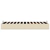 vidaXL Cadre de lit ottoman sans matelas cr&egrave;me 80x200 cm tissu