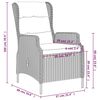 vidaXL Ensemble &agrave; manger de jardin 9 pcs Gris clair