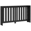 vidaXL Cache-Radiateur Ch&ecirc;ne noir 149 x 20 x 82 cm Bois d'ing&eacute;nierie