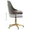 vidaXL Chaises pivotantes &agrave; manger lot de 4 gris clair velours