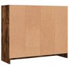 vidaXL Buffet chêne fumé 91x28x75 cm bois d'ingénierie