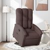 vidaXL Fauteuil inclinable marron fonc&eacute; tissu