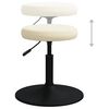 vidaXL Chaises &agrave; manger lot de 4 Cr&egrave;me Velours