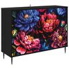 vidaXL Buffet KIEL Ch&ecirc;ne noir 102 x 33 x 76 cm Bois d'ing&eacute;nierie