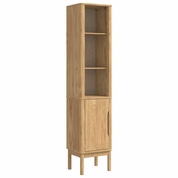 vidaXL Meuble de salle de bain haut Cire marron 35 x 30 x 160 cm