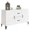 vidaXL Buffet blanc brillant 100x36x60 cm bois d'ing&eacute;nierie