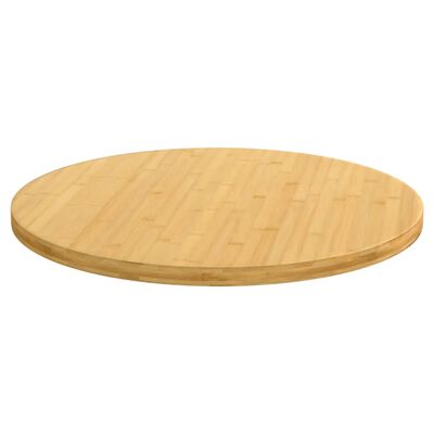 vidaXL Dessus de table Ø90x2,5 cm bambou