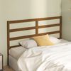 vidaXL T&ecirc;te de lit Marron miel 126x4x100 cm Bois massif de pin