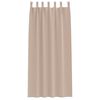 vidaXL Rideaux occultants avec anneaux 2 pcs Taupe 260 x 140 cm
