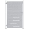 vidaXL Porte de Jardin 85 x 120 cm Acier inoxydable Verrouillable