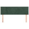 vidaXL Têtes de lit 2 pcs Vert foncé 72x5x78/88 cm Velours
