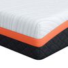 vidaXL Matelas Blanc et Noir 90 x 190 cm Tissu jacquard