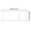 vidaXL Auvent vertical Beige 140x800 cm Tissu oxford