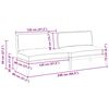 vidaXL Ensemble de Canap&eacute;s Gris 240 x 80 x 69 cm Bois d'Acacia Massif