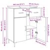 vidaXL Buffet Ch&ecirc;ne noir 69,5 x 34 x 90 cm Bois d'ing&eacute;nierie