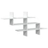 vidaXL &Eacute;tag&egrave;re murale blanc 124,5x18x60,5 cm bois d'ing&eacute;nierie
