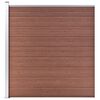 vidaXL Cl&ocirc;ture de jardin WPC 175x186 cm Marron