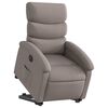 vidaXL Fauteuil inclinable &eacute;lectrique taupe tissu