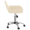 vidaXL Chaises pivotantes &agrave; manger lot de 6 Cr&egrave;me Velours