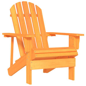 vidaXL Chaise de jardin Adirondack bois de sapin massif orange