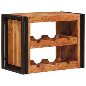 vidaXL &Eacute;tag&egrave;re &agrave; vin Marron 60 x 45 x 33 cm Bois d'Acacia Massif