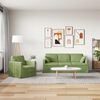vidaXL Ensemble de Canap&eacute;s 2 pcs Vert clair 198 x 78 x 80 cm Velours
